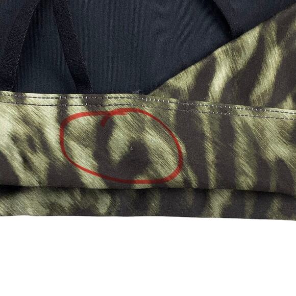 GOOD AMERICAN Wild Night Sports Bra Sz 6 Jungle Leopard Print - Picture 8 of 9